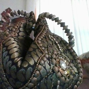 embelished wrist purse